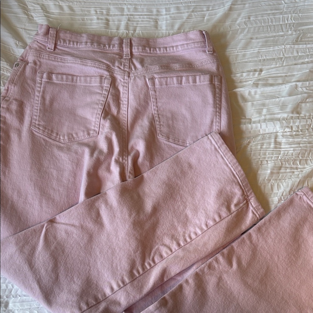 Y2K Gloria Vanderbilt Straight Leg Jeans in Light Pink - Picture 3 of 4